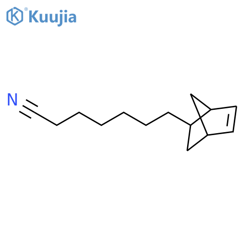 Bicyclo[2.2.1]hept-5-ene-2-heptanenitrile structure