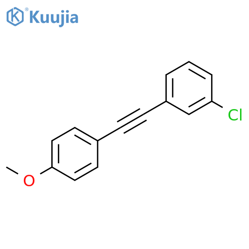 BENZENE, 1-CHLORO-3-[(4-METHOXYPHENYL)ETHYNYL]- structure