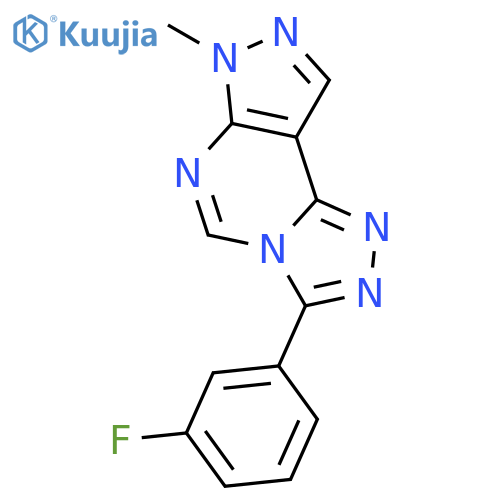 3-(3-fluorophenyl)-7-methyl-7H-pyrazolo[4,3-e][1,2,4]triazolo[4,3-c]pyrimidine structure