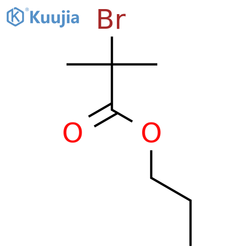 Propanoic acid, 2-bromo-2-methyl-, propyl ester structure