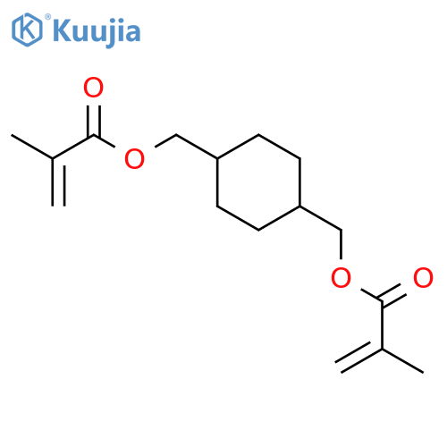 2-Propenoic acid,2-methyl-, 1,1'-[1,4-cyclohexanediylbis(methylene)] ester structure