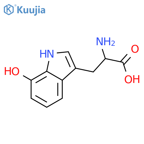 2-Amino-3-(7-hydroxy-1H-indol-3-yl)propanoic acid structure