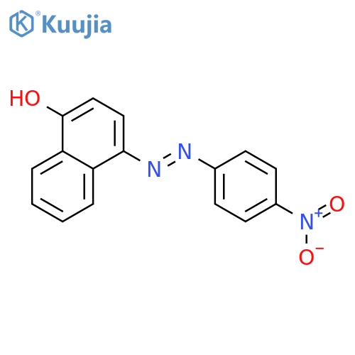 4-(4-Nitrophenylazo)-1-naphthol structure
