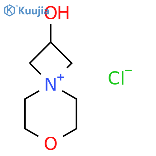 7-Oxa-4-azaspiro[3.5]nonan-4-ium, 2-hydroxy-, chloride (1:1) structure