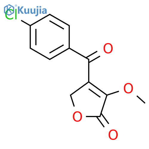 2(5H)-Furanone, 4-(4-chlorobenzoyl)-3-methoxy- structure