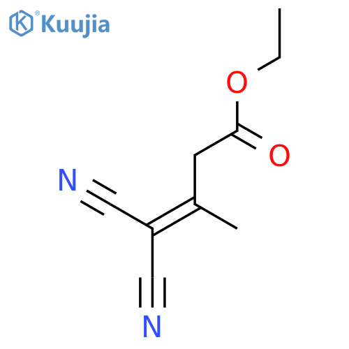 3-Butenoic acid, 4,4-dicyano-3-methyl-, ethyl ester structure