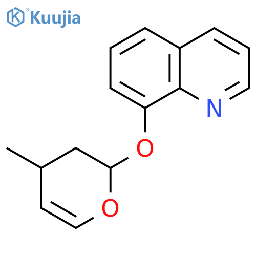Quinoline, 8-[(3,4-dihydro-4-methyl-2H-pyran-2-yl)oxy]- structure