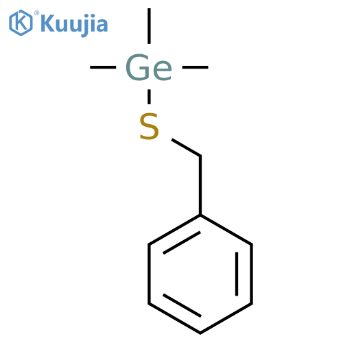 GERMANE, TRIMETHYL[(PHENYLMETHYL)THIO]- structure