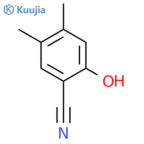 2-hydroxy-4,5-dimethylbenzonitrile structure
