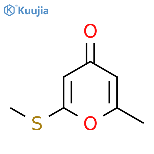 2-methyl-6-(methylsulfanyl)-4H-pyran-4-one structure