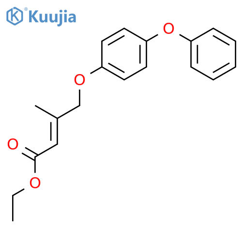 2-BUTENOIC ACID, 3-METHYL-4-(4-PHENOXYPHENOXY)-, ETHYL ESTER structure
