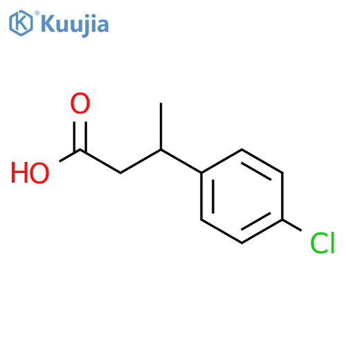 3-(4-chlorophenyl)butanoic Acid structure