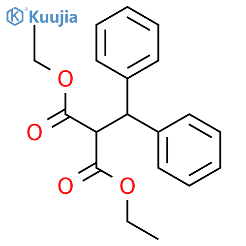 diethyl (diphenylmethyl)propanedioate structure