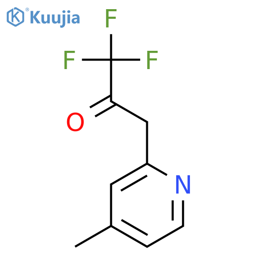 1,1,1-trifluoro-3-(4-methylpyridin-2-yl)propan-2-one structure