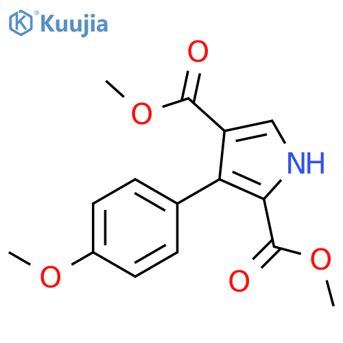 1H-Pyrrole-2,4-dicarboxylic acid, 3-(4-methoxyphenyl)-, dimethyl ester structure