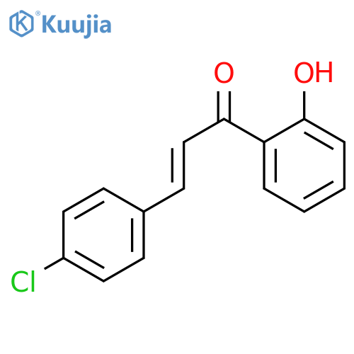 2-Propen-1-one, 3-(4-chlorophenyl)-1-(2-hydroxyphenyl)-, (2E)- structure