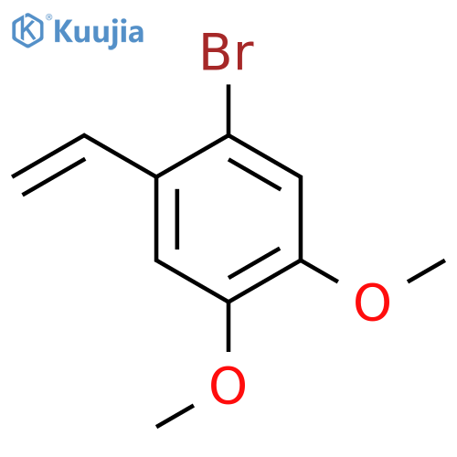 Benzene, 1-bromo-2-ethenyl-4,5-dimethoxy- structure