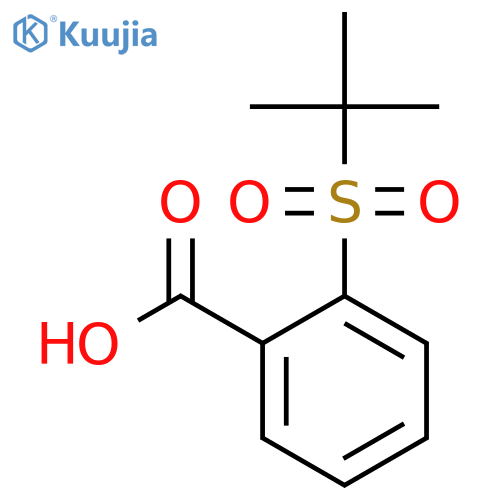 Benzoic acid, 2-[(1,1-dimethylethyl)sulfonyl]- structure
