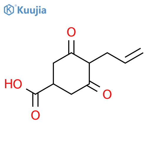 Cyclohexanecarboxylic acid, 3,5-dioxo-4-(2-propenyl)- structure