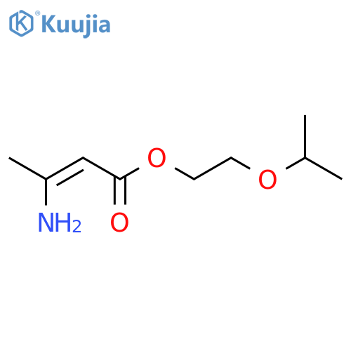 2-Butenoic acid, 3-amino-, 2-(1-methylethoxy)ethyl ester structure