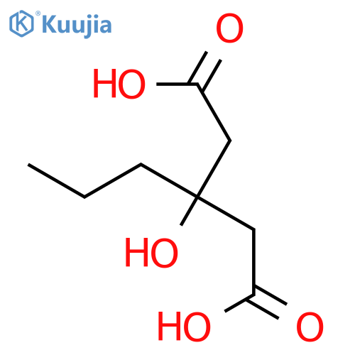 3-hydroxy-3-propylpentanedioic acid structure