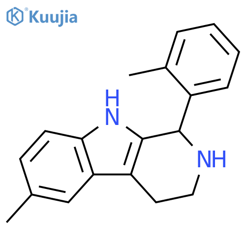 6-methyl-1-(2-methylphenyl)-1H,2H,3H,4H,9H-pyrido3,4-bindole structure