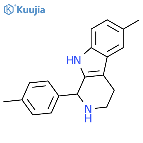 6-methyl-1-(4-methylphenyl)-1H,2H,3H,4H,9H-pyrido3,4-bindole structure