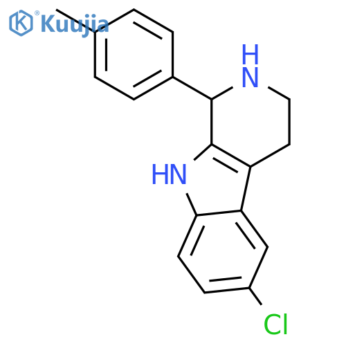 6-chloro-1-(4-methylphenyl)-1H,2H,3H,4H,9H-pyrido3,4-bindole structure