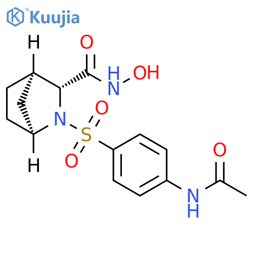 2-Azabicyclo[2.2.1]heptane-3-carboxamide,2-[[4-(acetylamino)phenyl]sulfonyl]-N-hydroxy-, (1S,3R,4R)- structure