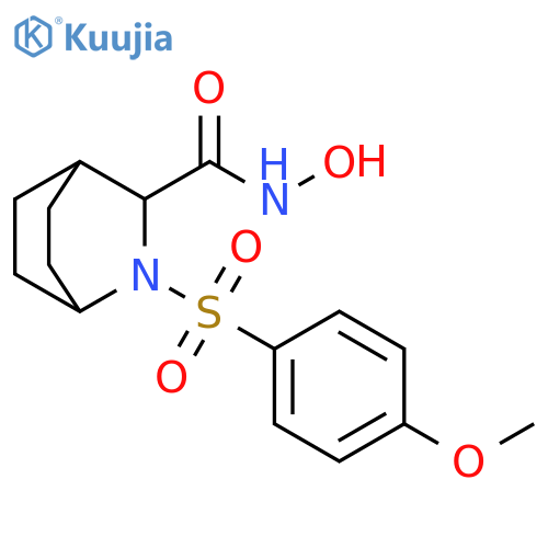 2-Azabicyclo[2.2.2]octane-3-carboxamide,N-hydroxy-2-[(4-methoxyphenyl)sulfonyl]- structure