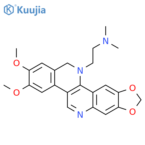 BENZO[C][1,3]BENZODIOXOLO[5,6-H][1,6]NAPHTHYRIDINE-12(13H)-ETHANAMINE, 2,3-DIMETHOXY-N,N-DIMETHYL- structure
