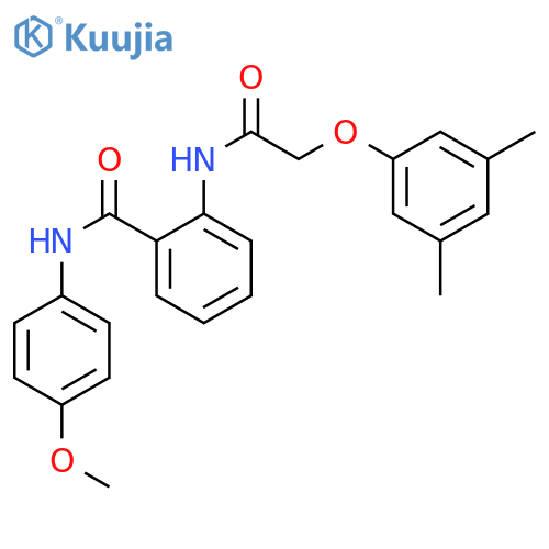 2-(2-(3,5-dimethylphenoxy)acetamido)-N-(4-methoxyphenyl)benzamide structure