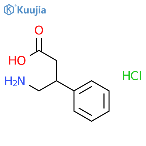 (S)-4-Amino-3-phenylbutanoic acid hydrochloride structure