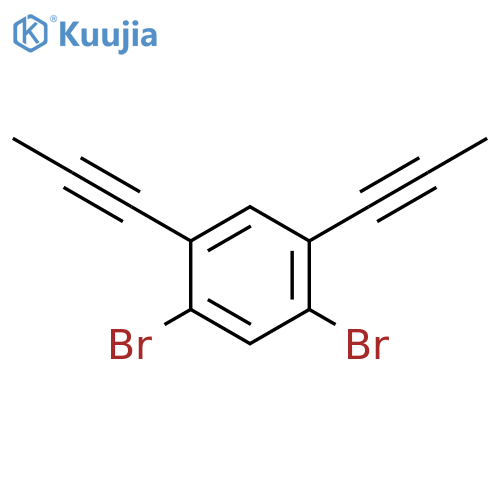 Benzene, 1,5-dibromo-2,4-di-1-propynyl- structure