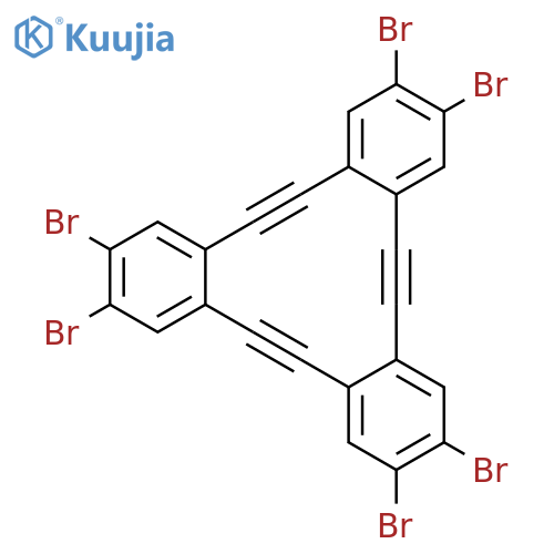 2,3,8,9,14,15-Hexabromo-5,6,11,12,17,18-hexadehydro-tribenzoa,e,icyclododecene structure