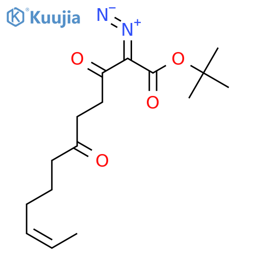 10-DODECENOIC ACID, 2-DIAZO-3,6-DIOXO-, 1,1-DIMETHYLETHYL ESTER, (10Z)- structure