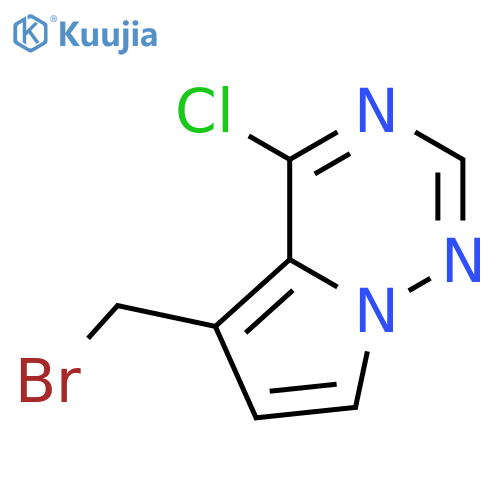 5-(bromomethyl)-4-chloropyrrolo[2,1-f][1,2,4]triazine structure
