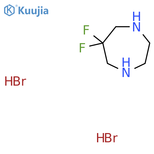 6,6-difluoro-1,4-diazepane;dihydrobromide structure