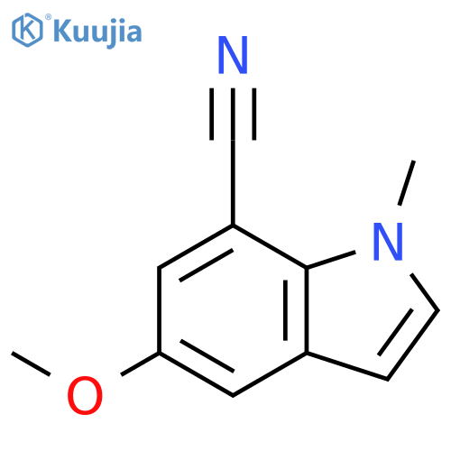 5-methoxy-1-methyl-1H-Indole-7-carbonitrile structure