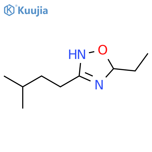 1,2,4-OXADIAZOLE, 5-ETHYL-2,5-DIHYDRO-3-(3-METHYLBUTYL)- structure
