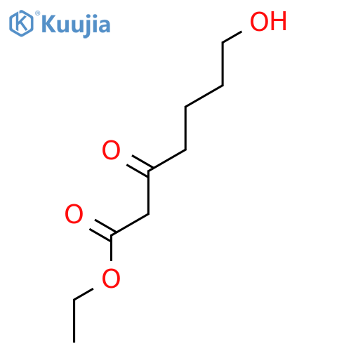 Heptanoic acid, 7-hydroxy-3-oxo-, ethyl ester structure