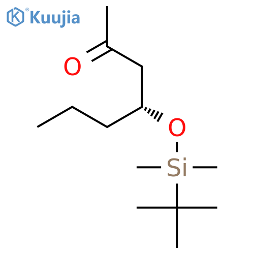 2-HEPTANONE, 4-[[(1,1-DIMETHYLETHYL)DIMETHYLSILYL]OXY]-, (4R)- structure