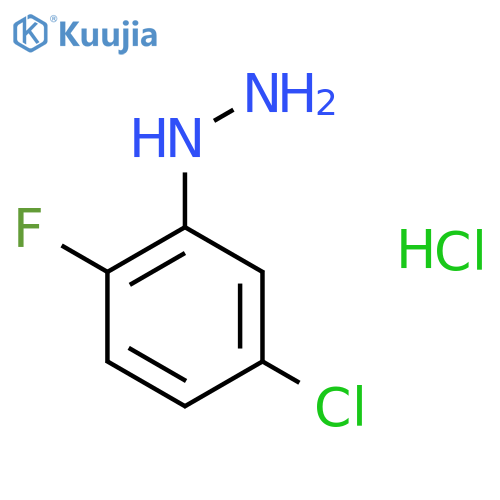 5-Chloro-2-fluorophenylhydrazine hydrochloride structure