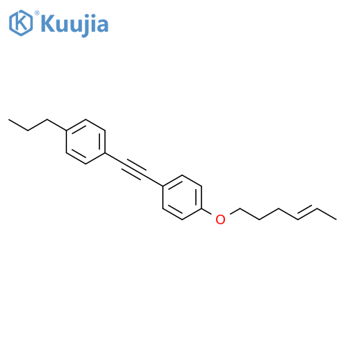 Benzene, 1-[[4-[(4E)-4-hexenyloxy]phenyl]ethynyl]-4-propyl- structure
