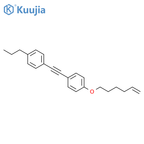 BENZENE, 1-[[4-(5-HEXENYLOXY)PHENYL]ETHYNYL]-4-PROPYL- structure