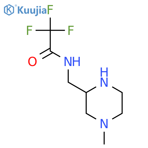 ACETAMIDE, 2,2,2-TRIFLUORO-N-[(4-METHYL-2-PIPERAZINYL)METHYL]- structure