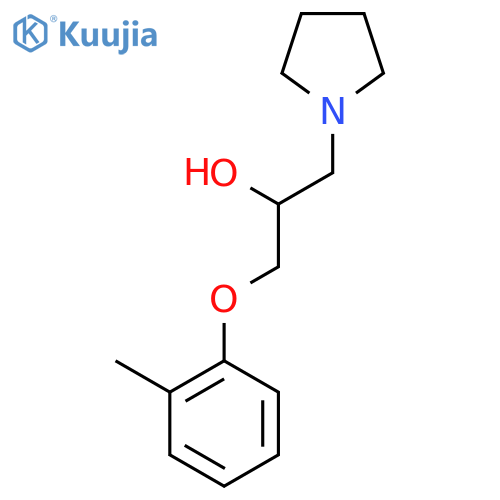 1-(2-methylphenoxy)-3-pyrrolidin-1-ylpropan-2-ol structure