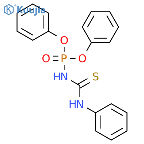 Phosphoramidic acid, [(phenylamino)thioxomethyl]-, diphenyl ester structure