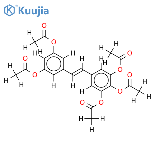 Penta-Ac-(E)-1-(3,5-Dihydroxyphenyl)-2-(3,4,5-trihydroxyphenyl)ethylene structure