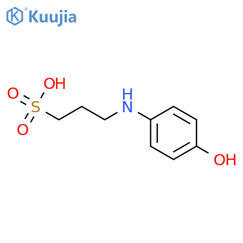 1-Propanesulfonicacid, 3-[(4-hydroxyphenyl)amino]- structure